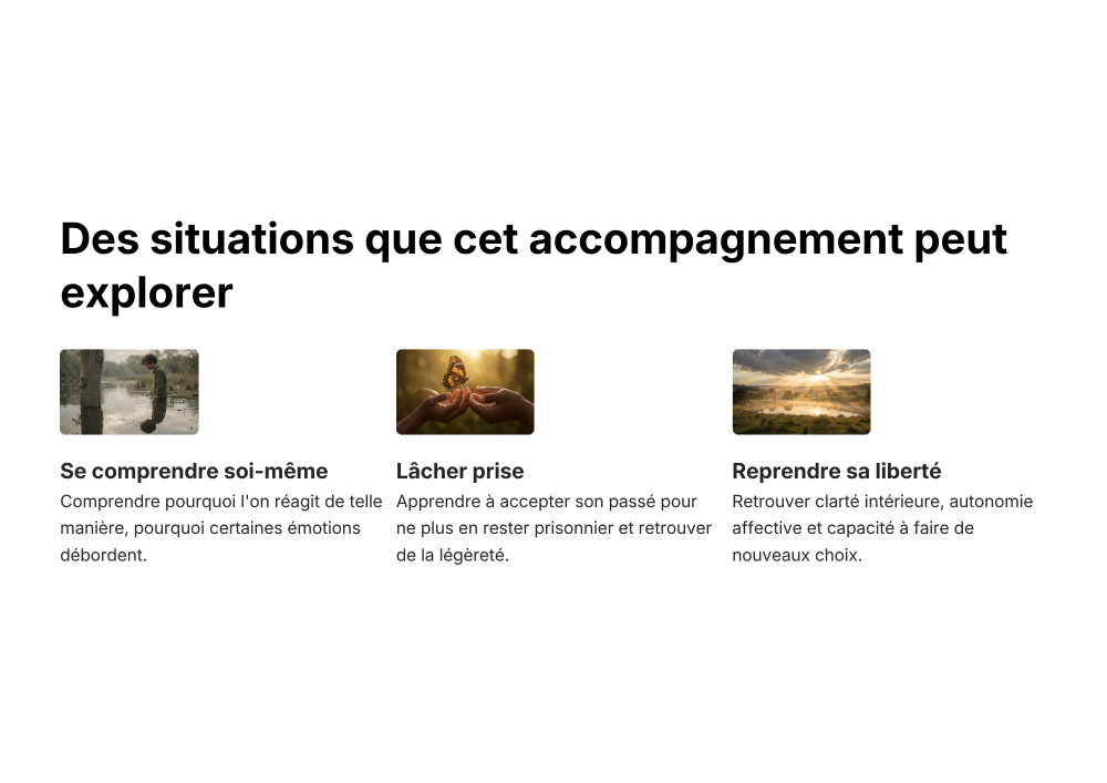 Se comprendre, le l&acirc;ch&eacute; prise et la lib&eacute;ration