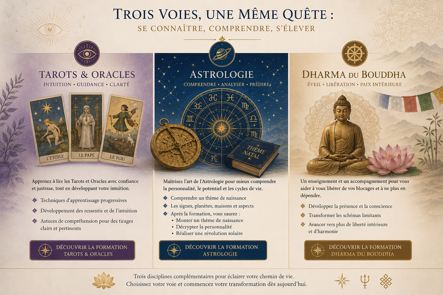 Les cours en Voyance, Astrologie et le dharma du bouddha en coaching